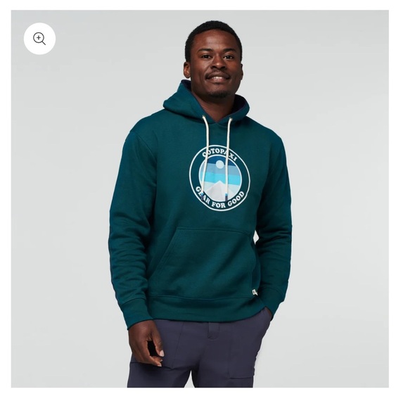 Cotopaxi Men's XL Sunny Side Pullover Hoodie Deep Ocean Teal Sweatshirt NWT - Picture 10 of 11